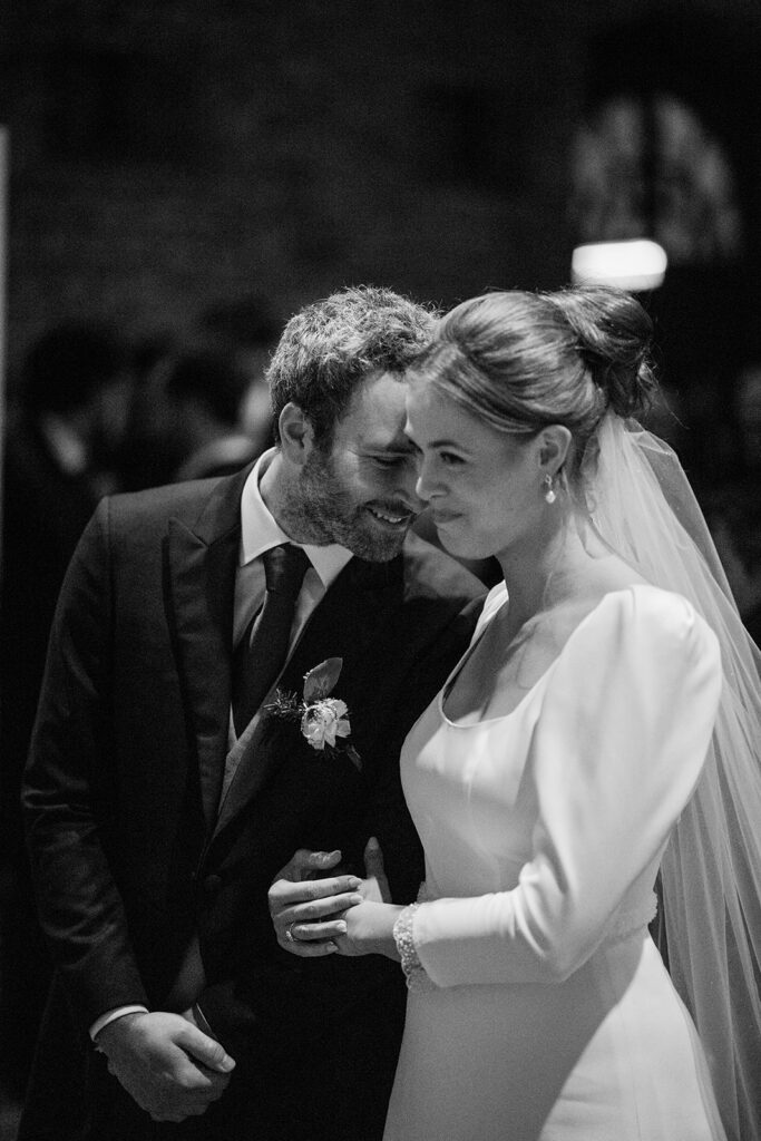 complicité mariés hiver 