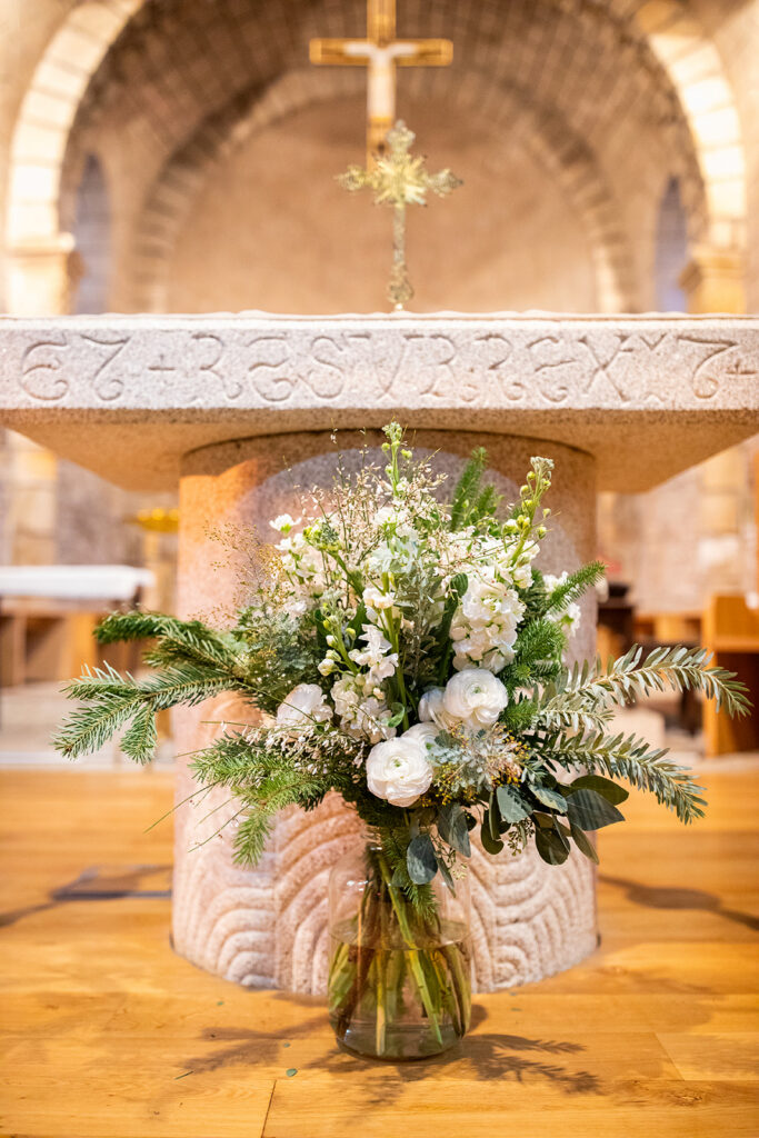bouquet fleurs mariage hiver