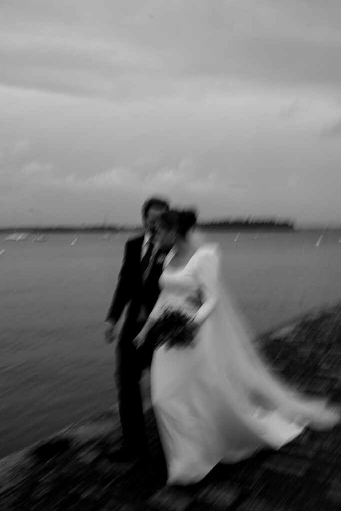 photo mariage flou hiver