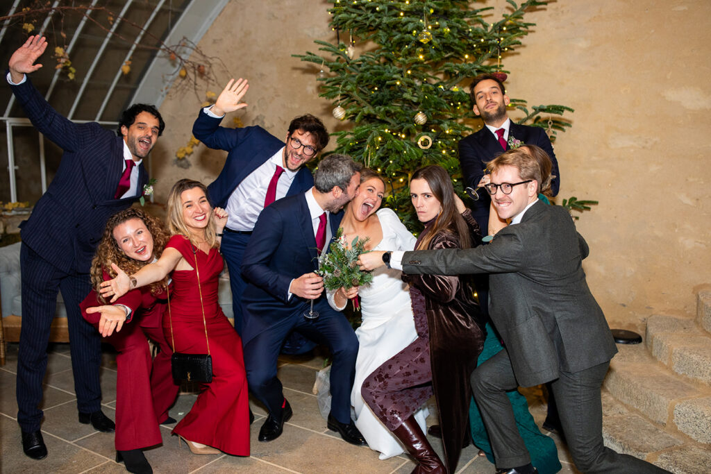 photo spontanée témoins mariage bretagne